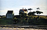 Edward Hopper Canvas Paintings - New York New Haven and Hartford